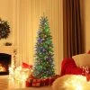 Costway 5FT Pre-Lit Hinged Artificial Christmas Tree with 390 Tips & 180 Multicolor Lights -Outlet Xmas Decor Tree Store GUEST 8e964c98 760b 4e30 b159 84b659b24896