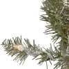 Northlight 9 x 12 Pre-lit Metallic Sterling Silver Artificial Christmas Tinsel Garland - Clear Lights