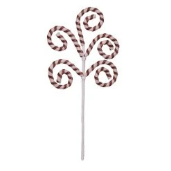 Transpac Foam 28.35 in. Red Christmas Candy Cane Curl Pick