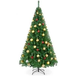Yaheetech Artificial Christmas Tree with Stand & PVC Tips Lifelike Tree, Green -Outlet Xmas Decor Tree Store GUEST 905e6cd0 78f1 4caf af2a 116d9d530668