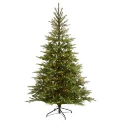 Nearly Natural Pre-Lit LED North Carolina Spruce Artificial Christmas Tree Clear Lights -Outlet Xmas Decor Tree Store GUEST 9078f202 2fa0 4097 9500 74422ad0dd7b