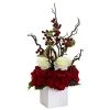 Nearly Natural 23.5-in Holiday Cheers Arrangement with Vase -Outlet Xmas Decor Tree Store GUEST 915f90d5 20ed 4a4f 8a21 7dd8013e4518
