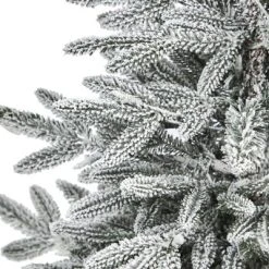 Nearly Natural 3.5-ft Flocked Manchester Spruce Artificial Christmas Tree with 50 Lights and 133 Bendable Branches in Metal Planter -Outlet Xmas Decor Tree Store GUEST 91d98367 6231 4f54 9931 9204b3851b77