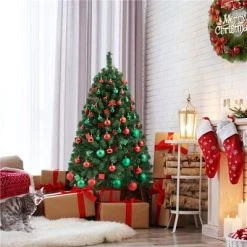 Yaheetech Hinged Spruce Artificial Christmas Tree Holiday Decoration with PVC Tips, Green 17 Yaheetech Hinged Spruce Artificial Christmas Tree Holiday Decoration with PVC Tips, Green -Outlet Xmas Decor Tree Store GUEST 93164821 db25 49a4 8c8b cbd35388f706