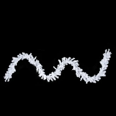 Northlight 9' x 10" Unlit White Canadian Pine Artificial Christmas Wreath - White 8 Northlight 9' x 10" Unlit White Canadian Pine Artificial Christmas Wreath - White - Image 6