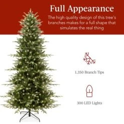 Best Choice Products Pre-Lit Artificial Aspen Noble Fir Christmas Tree w/ Branch Tips, LED Lights -Outlet Xmas Decor Tree Store GUEST 93309800 b238 4129 bbe9 825944336cef