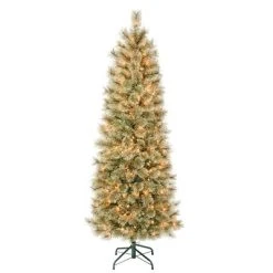National Tree Company First Traditions Pre-Lit Slim Arcadia Cashmere Pine Hinged Artificial Christmas Tree Clear Lights -Outlet Xmas Decor Tree Store GUEST 9359b3f1 bad9 4bdf b1a9 54ca822a1886