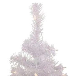 Northlight 2' Pre-lit Rockport White Pine Artificial Christmas Tree, Clear Lights