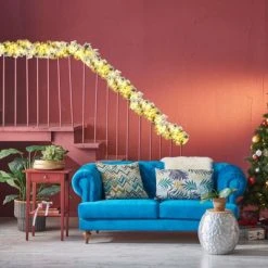 Costway 9ft Pre-lit Snowy Christmas Garland w/ Berries Poinsettia Flowers Timer 19 Costway 9ft Pre-lit Snowy Christmas Garland w/ Berries Poinsettia Flowers Timer -Outlet Xmas Decor Tree Store GUEST 94ed6696 6848 45a5 8e9b 69bb88df42af