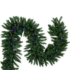 Northlight 25' x 20" Pre-Lit Buffalo Fir Artificial Christmas Garland - Multi-Color LED Lights -Outlet Xmas Decor Tree Store GUEST 96116e76 f057 416e 863c 796dea2351b4