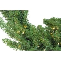 Northlight 25' x 18 Pre-Lit Buffalo Fir Commercial Artificial Christmas Garland - Warm White LED Lights