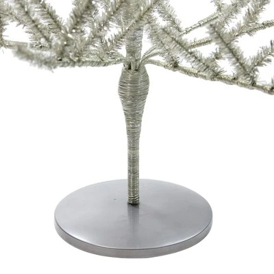 Northlight 3' Unlit Artificial Christmas Twig Tree Full Champagne Tinsel 6 Northlight 3' Unlit Artificial Christmas Twig Tree Full Champagne Tinsel - Image 4