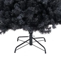 National Tree Company 7 Foot Full Bodied Flocked Unlit Sleek Halloween Event Artificial Christmas Tree with 1,133 Branch Tips, & Metal Stand, Black -Outlet Xmas Decor Tree Store GUEST 9735d57a 37ee 45f3 8139 c575ae62adff