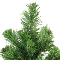 Northlight 24" Mini Balsam Pine Medium Artificial Christmas Tree in Burlap Base, Unlit
