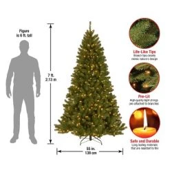 National Tree Company 7 ft Pre-Lit Artificial Christmas Tree, Green, North Valley Spruce, White Lights, Includes Stand 9 National Tree Company 7 ft Pre-Lit Artificial Christmas Tree, Green, North Valley Spruce, White Lights, Includes Stand -Outlet Xmas Decor Tree Store GUEST 999ee5fd 67d1 45f4 8401 417c54cd9715
