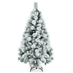 Costway 5ft/6ft/7ft Snow Flocked Hinged Artificial Slim Christmas Tree with Pine Needles 23 Costway 5ft/6ft/7ft Snow Flocked Hinged Artificial Slim Christmas Tree with Pine Needles -Outlet Xmas Decor Tree Store GUEST 9a9fe870 3979 4081 9e53 1c0a5a9b40d6