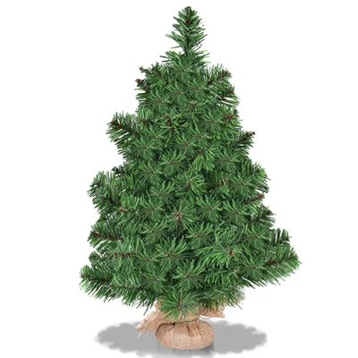 Tangkula 2'PVC Artificial Small Christmas Tree Holiday Season Decoration 3 Tangkula 2'PVC Artificial Small Christmas Tree Holiday Season Decoration