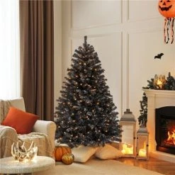 Yaheetech Pre-lit Spruce Artificial Christmas Tree with 150 Incandescent Warm White Lights -Outlet Xmas Decor Tree Store GUEST 9b220003 0ee4 4cea a8a7 ee1090945d4f