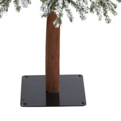 7ft Nearly Natural Pre-Lit Flocked Slim Grand Alpine Artificial Christmas Tree Clear Lights -Outlet Xmas Decor Tree Store GUEST 9b4f2259 625d 4e2a 84cf 1a8f7bf4859b