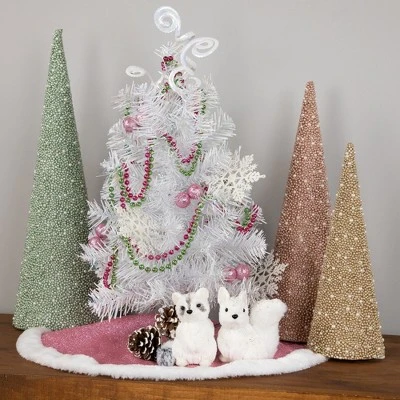 Northlight 18" White Iridescent Spruce Artificial Christmas Tree - Unlit 3 Northlight 18" White Iridescent Spruce Artificial Christmas Tree - Unlit