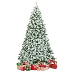 Costway 7.5FT Snow Flocked Artificial Christmas Tree Hinged w/1346 Tip and Foldable Base -Outlet Xmas Decor Tree Store GUEST 9cf39a7f 9db3 4632 95d7 08e34bc3e0c5