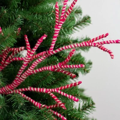 Melrose 29" Red Striped Branch Christmas Decoration 4 Melrose 29" Red Striped Branch Christmas Decoration - Image 2