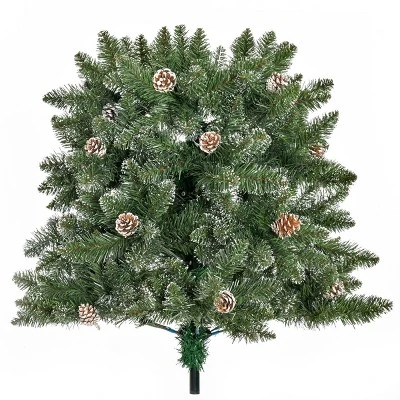 HOMCOM Artificial Snow Dipped Christmas Tree with Pinecones, Holiday Home Indoor Decoration with Foldable Feet 8 HOMCOM Artificial Snow Dipped Christmas Tree with Pinecones, Holiday Home Indoor Decoration with Foldable Feet - Image 6