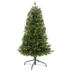 Nearly Natural 4' Vermont Fir Prelit LED Artificial Christmas Tree