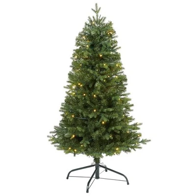 Nearly Natural 4' Vermont Fir Prelit LED Artificial Christmas Tree 3 Nearly Natural 4' Vermont Fir Prelit LED Artificial Christmas Tree