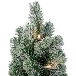 Northlight 17" LED Mini Flocked Artificial Tabletop Christmas Tree with Burlap Base, Clear Lights 7 Northlight 17" LED Mini Flocked Artificial Tabletop Christmas Tree with Burlap Base, Clear Lights -Outlet Xmas Decor Tree Store GUEST 9ead89e4 b314 4ac6 96fd eefdfcef5d91