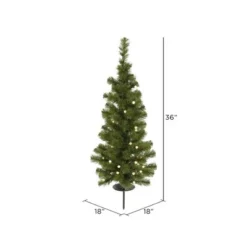Vickerman 3' x 18" Solar Artificial Christmas Tree -Outlet Xmas Decor Tree Store GUEST 9eb7fb36 c258 4e2b a5a4 0ea06c94bdf7