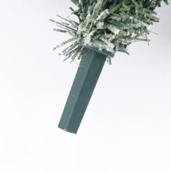 LuxenHome 3Ft Pre-Lit LED Artificial Flocked Fir Christmas Tree with Metal Pot -Outlet Xmas Decor Tree Store GUEST 9f44383e 06a0 4ba2 b1bb 5943acc760fa