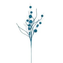 Vickerman 33" Ball and Coin Glitter Twig Spray -Outlet Xmas Decor Tree Store GUEST a019e56a 7d52 4f0a ad64 6c9524e305e0