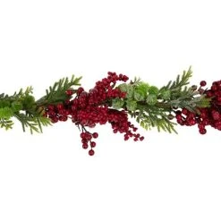Northlight 5' x 12" Red Berry and Frosted Pine Christmas Garland - Unlit -Outlet Xmas Decor Tree Store GUEST a02f99f7 040f 446d b5b1 10b78f20fc00
