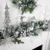 Northlight 6' Flocked Pine Artificial Christmas Garland with Iridescent Ornaments, Unlit 2 Northlight 6' Flocked Pine Artificial Christmas Garland with Iridescent Ornaments, Unlit -Outlet Xmas Decor Tree Store GUEST a0edf659 25f2 46cb afe2 3fd8ff660bc0