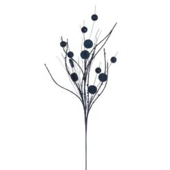 Vickerman 33" Ball and Coin Glitter Twig Spray -Outlet Xmas Decor Tree Store GUEST a0fb1104 d4bd 4975 aacc 3c76350811b1