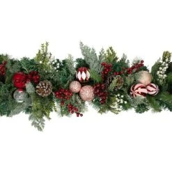 Northlight 7' Green, Red and White Peppermint Decorated Artificial Christmas Garland -Outlet Xmas Decor Tree Store GUEST a1d9cb6c 50f7 4186 8f8e db08adf9da2d