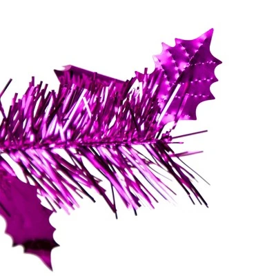 Northlight 6' Pre-Lit Pink Tinsel Pop-Up Artificial Christmas Tree, Clear Lights 5 Northlight 6' Pre-Lit Pink Tinsel Pop-Up Artificial Christmas Tree, Clear Lights - Image 3