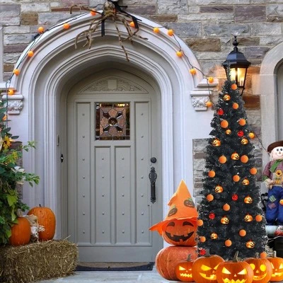 Costway 6FT Tinsel Tree Slim Pencil Christmas Tree Silver Champagne Goldblue 6 Costway 6FT Tinsel Tree Slim Pencil Christmas Tree Silver Champagne Goldblue - Image 4