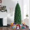 Yaheetech Artificial Christmas Tree Holiday Decoration Slim Tree, Green