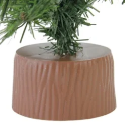Northlight 12" Mini Canadian Pine Full Artificial Christmas Tree in Faux Wood Base - Unlit -Outlet Xmas Decor Tree Store GUEST a3c826f2 f589 4e06 b9cc 54743f689d48