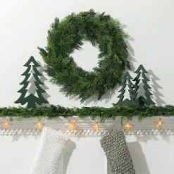 6'L Sullivans Lush Cypress & Berry Garland, Green Christmas Garland -Outlet Xmas Decor Tree Store GUEST a4216794 6dc8 4a7d 8b32 b1575fa1710b