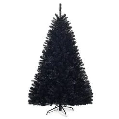 Costway 7.5Ft or 6Ft Hinged Artificial Halloween Christmas Tree Full Tree with Metal Stand Black -Outlet Xmas Decor Tree Store GUEST a46fe8b6 302e 4a8c 97dd a1f99ab697a0