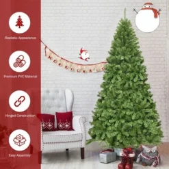 Costway 6Ft/7.5Ft/9Ft Unlit Hinged PVC Artificial Christmas Tree Premium Spruce Tree w/ 928 Tips/1346 Tips/2094 Tips 16 Costway 6Ft/7.5Ft/9Ft Unlit Hinged PVC Artificial Christmas Tree Premium Spruce Tree w/ 928 Tips/1346 Tips/2094 Tips -Outlet Xmas Decor Tree Store GUEST a4fb1ffb 8a6c 4898 a88c 882bb916f570