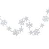 Northlight 8' White Snowflake Beaded Christmas Garland