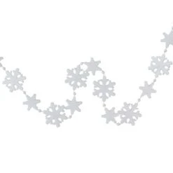 Northlight 8' White Snowflake Beaded Christmas Garland