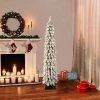 5ft Puleo Pre-Lit Flocked Slim Alpine Artificial Christmas Tree Clear Lights -Outlet Xmas Decor Tree Store GUEST a56cf14f 6028 47ce a585 798f65f1c99e