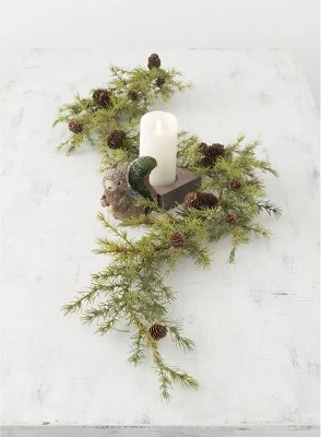 Sullivans Artificial Pine Garland 69"L Green 3 Sullivans Artificial Pine Garland 69"L Green