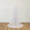 Northlight 4' Pre-Lit Woodbury White Pine Slim Artificial Christmas Tree, Multi Lights