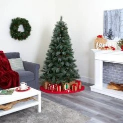 6ft Nearly Natural Unlit Snowed French Alps Mountain Pine with Pinecones Artificial Christmas Tree 11 6ft Nearly Natural Unlit Snowed French Alps Mountain Pine with Pinecones Artificial Christmas Tree -Outlet Xmas Decor Tree Store GUEST a69962bc 1cfb 404f b887 804ccfa18095